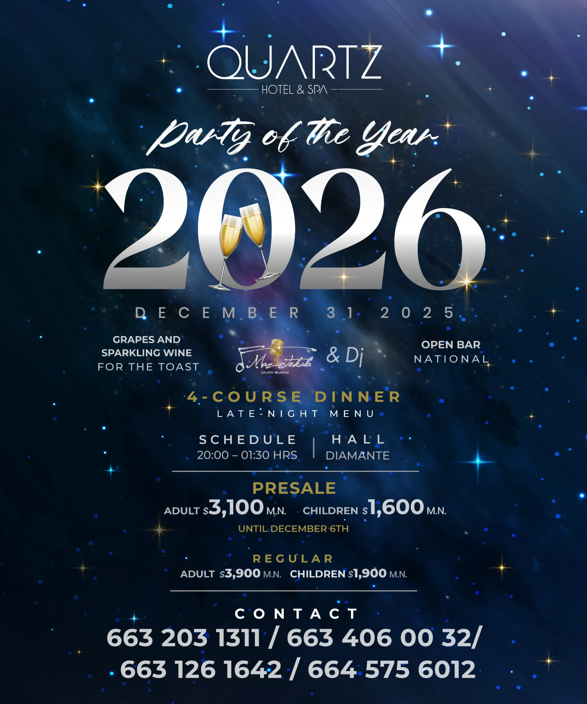 Fiesta de Fin de A&ntilde;o - Hotel &amp; Spa Quartz