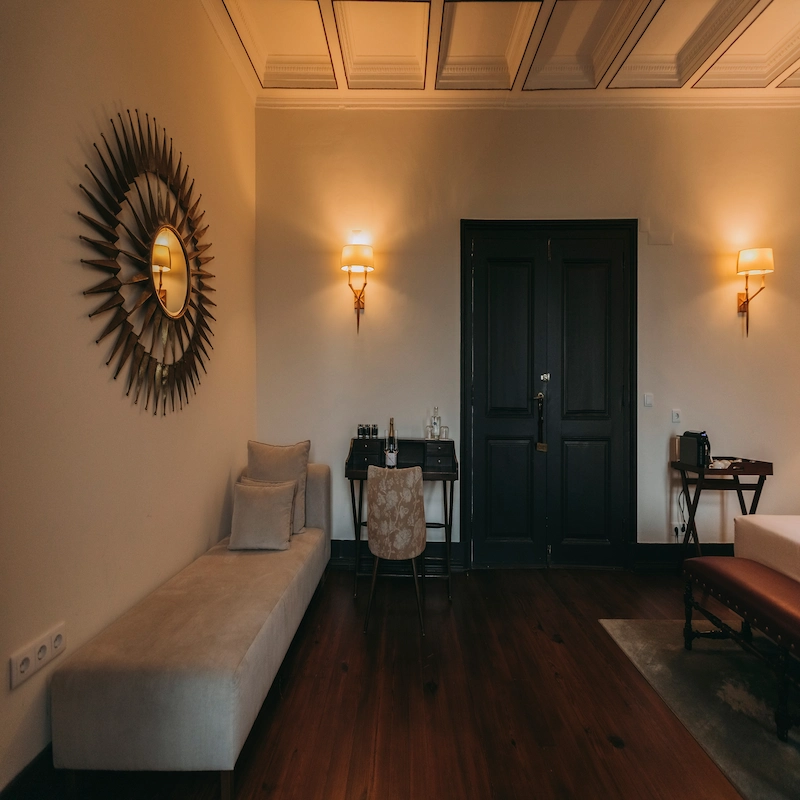 Suite Royal with View 'D. Maria II' of Torel Palace Lisbon, a luxury boutique palace hotel with a MICHELIN Star restaurant in the heart of Lisbon, with outstanding views over the city