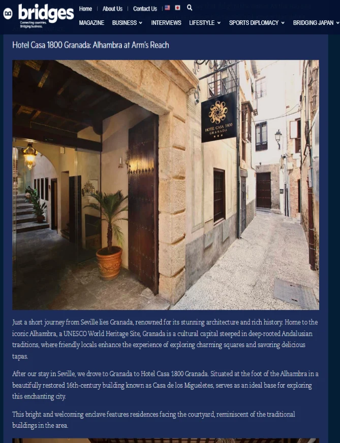 Prensa - Hotel Casa 1800 Granada