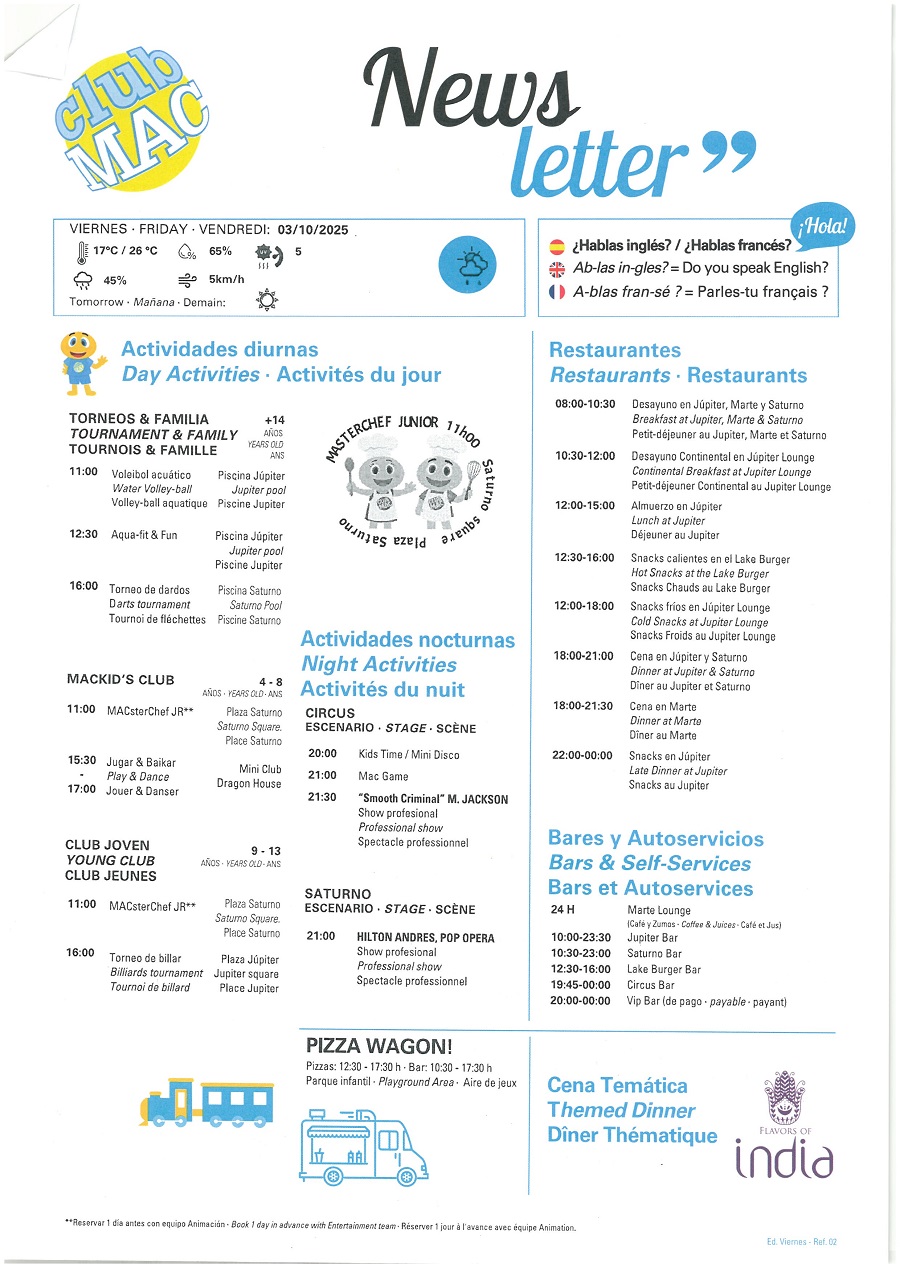 03/10/2025 - Daily Newsletter Clubmac