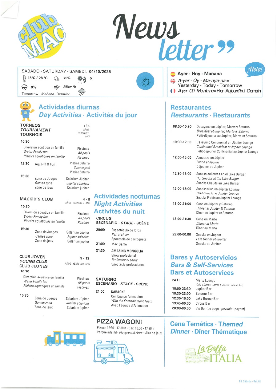 04/10/2025 - Daily Newsletter Clubmac