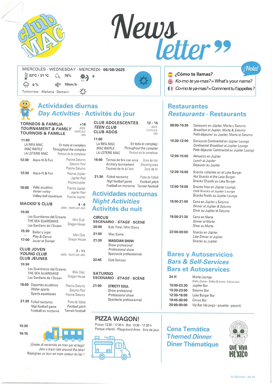 06/08/2025 - Daily Newsletter Clubmac