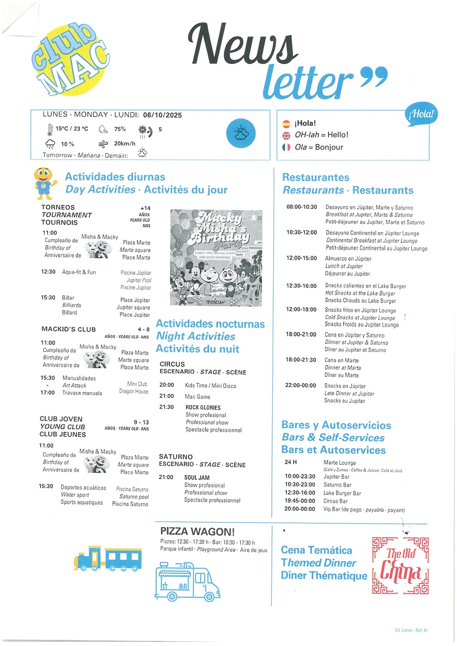 06/10/2025 - Daily Newsletter Clubmac