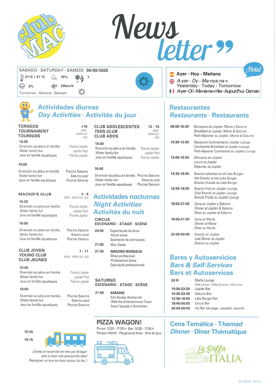 06/09/2025 - Daily Newsletter Clubmac