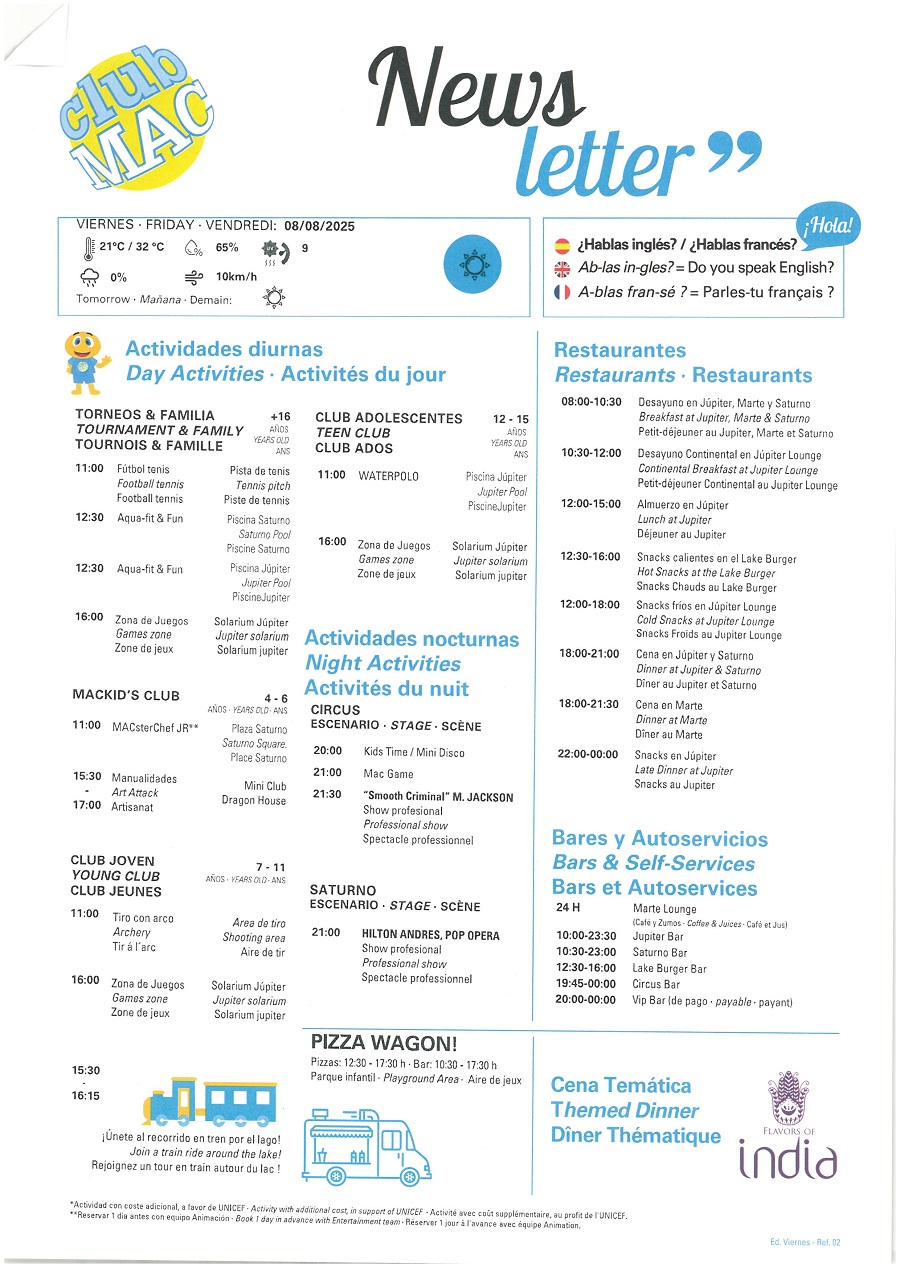 08/08/2025 - Daily Newsletter Clubmac