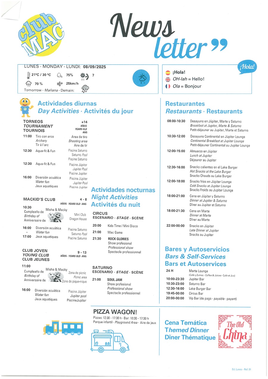 08/09/2025 - Daily Newsletter Clubmac