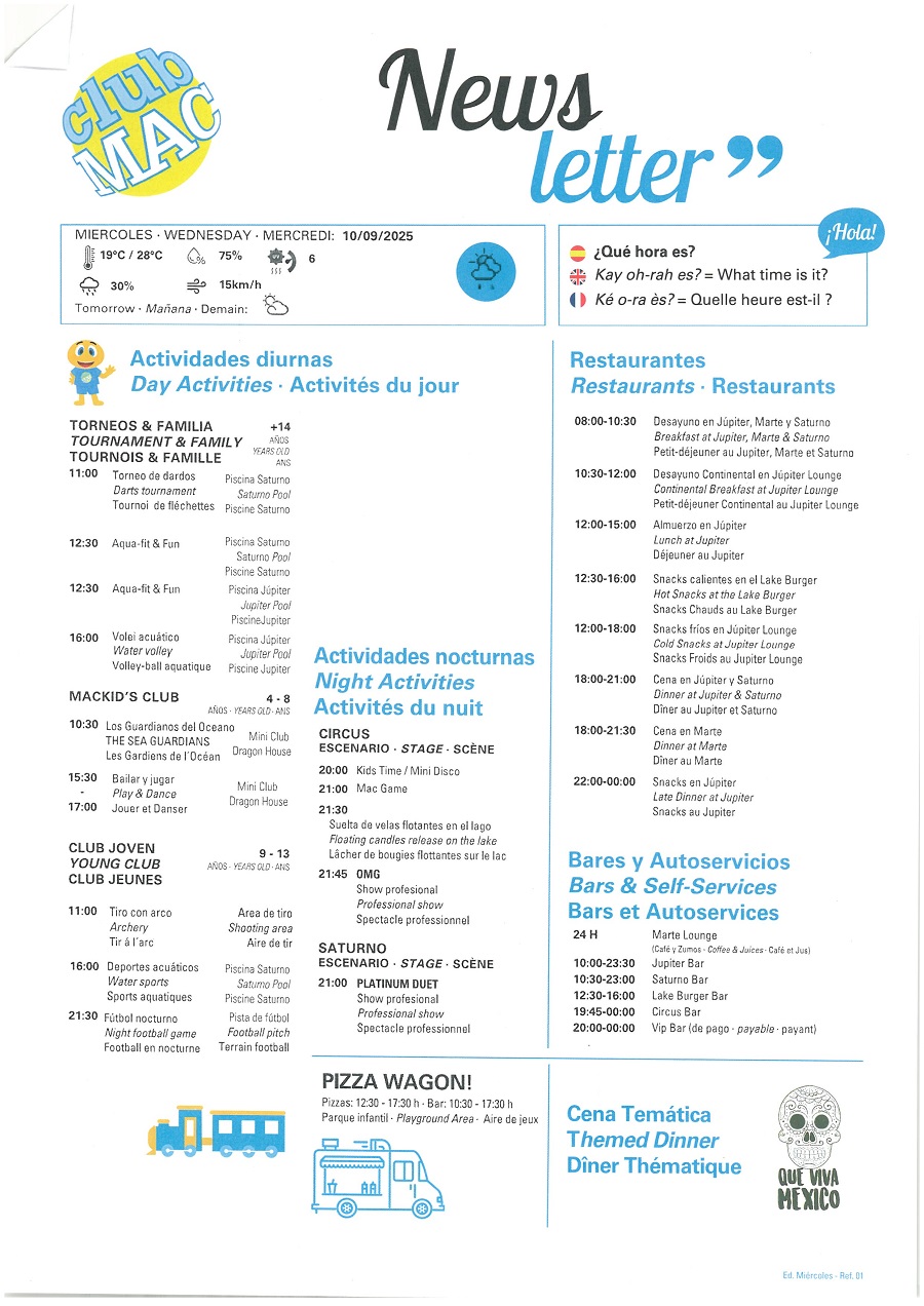 10/09/2025 - Daily Newsletter Clubmac