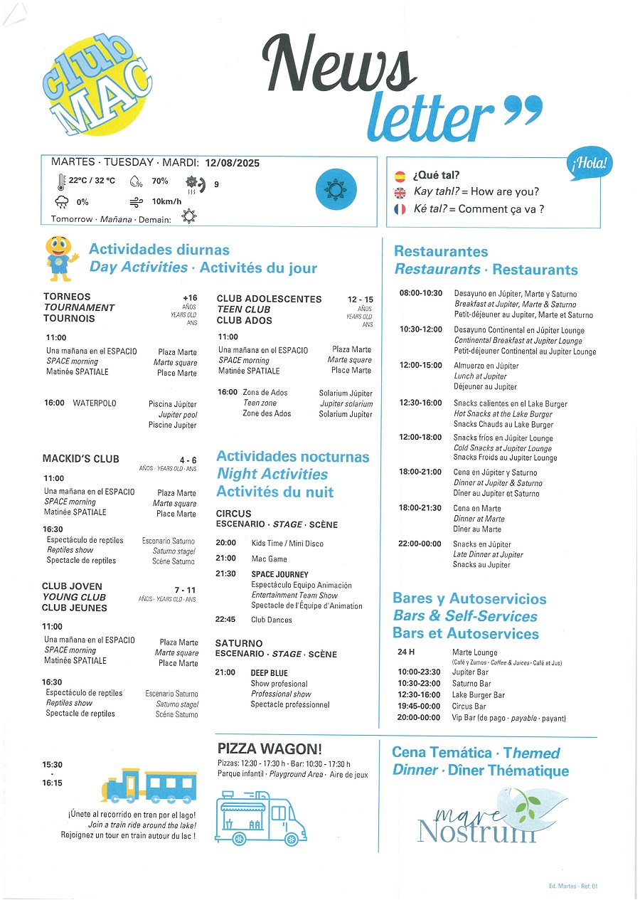 12/08/2025 - Daily Newsletter Clubmac