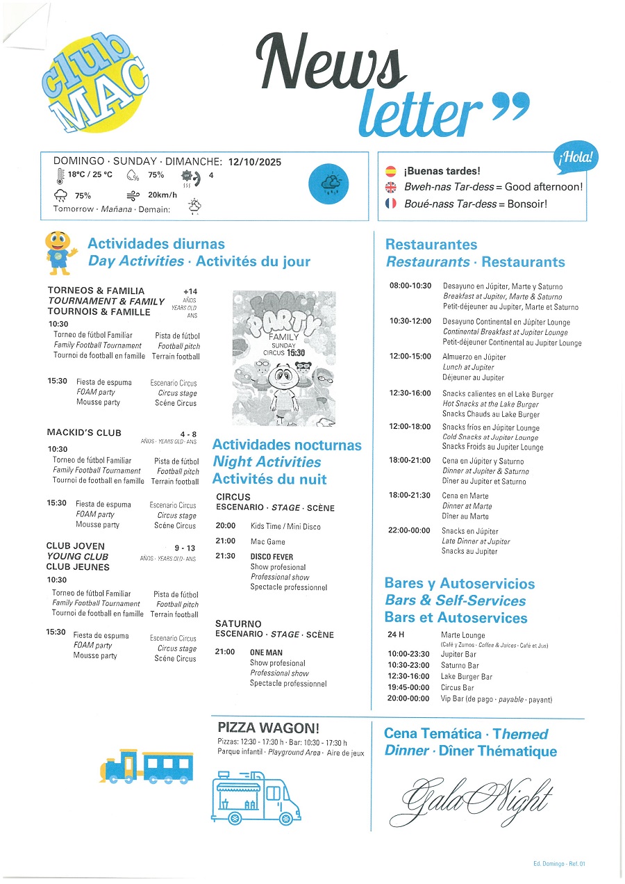 12/10/2025 - Daily Newsletter Clubmac