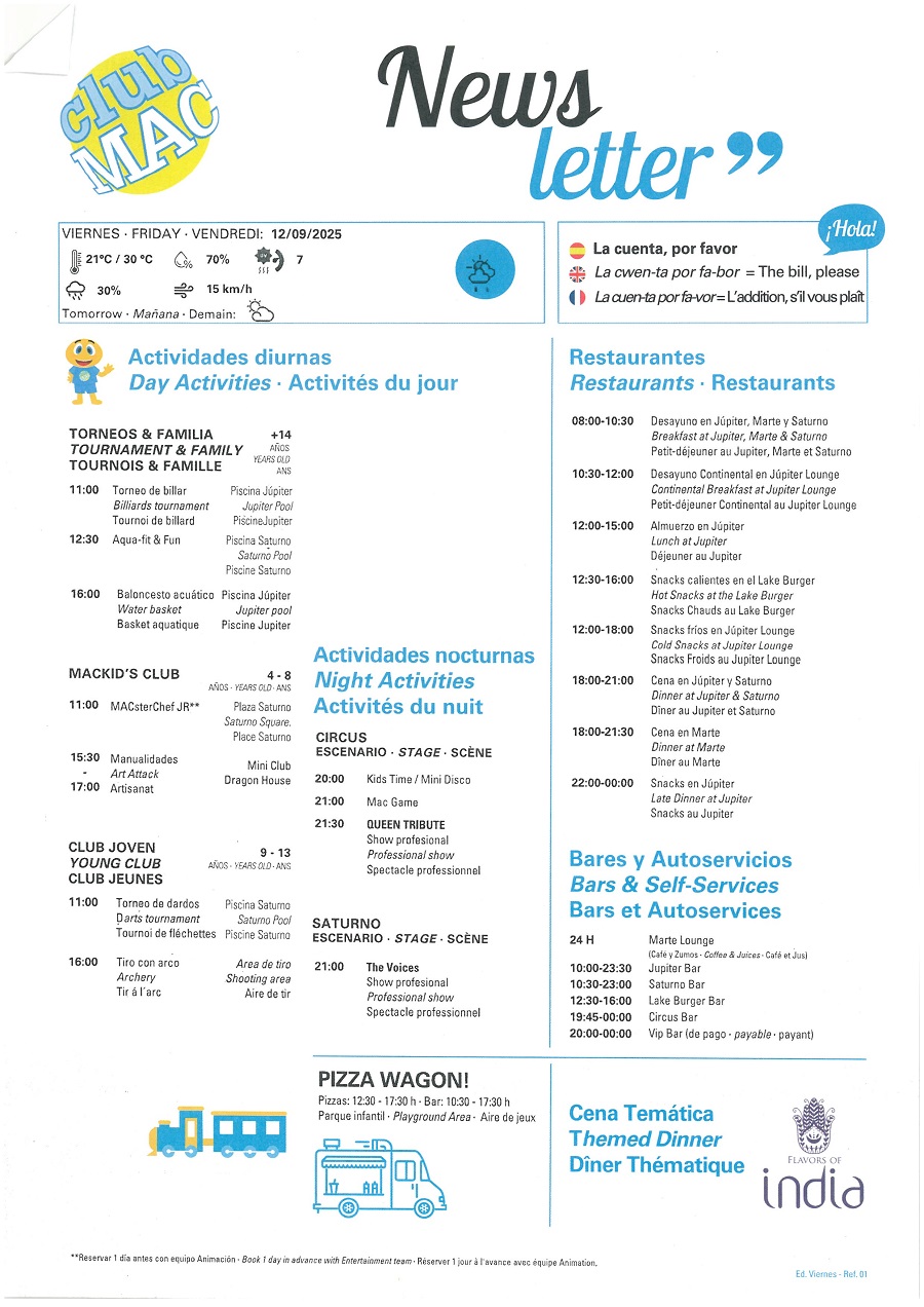 12/09/2025 - Daily Newsletter Clubmac
