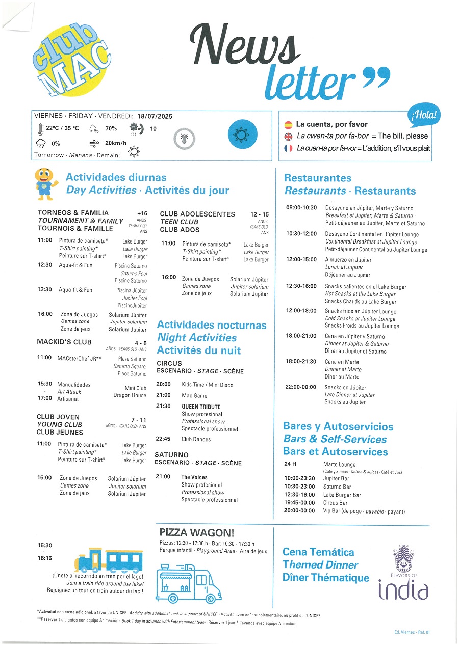 18/07/2025 - Daily Newsletter Clubmac