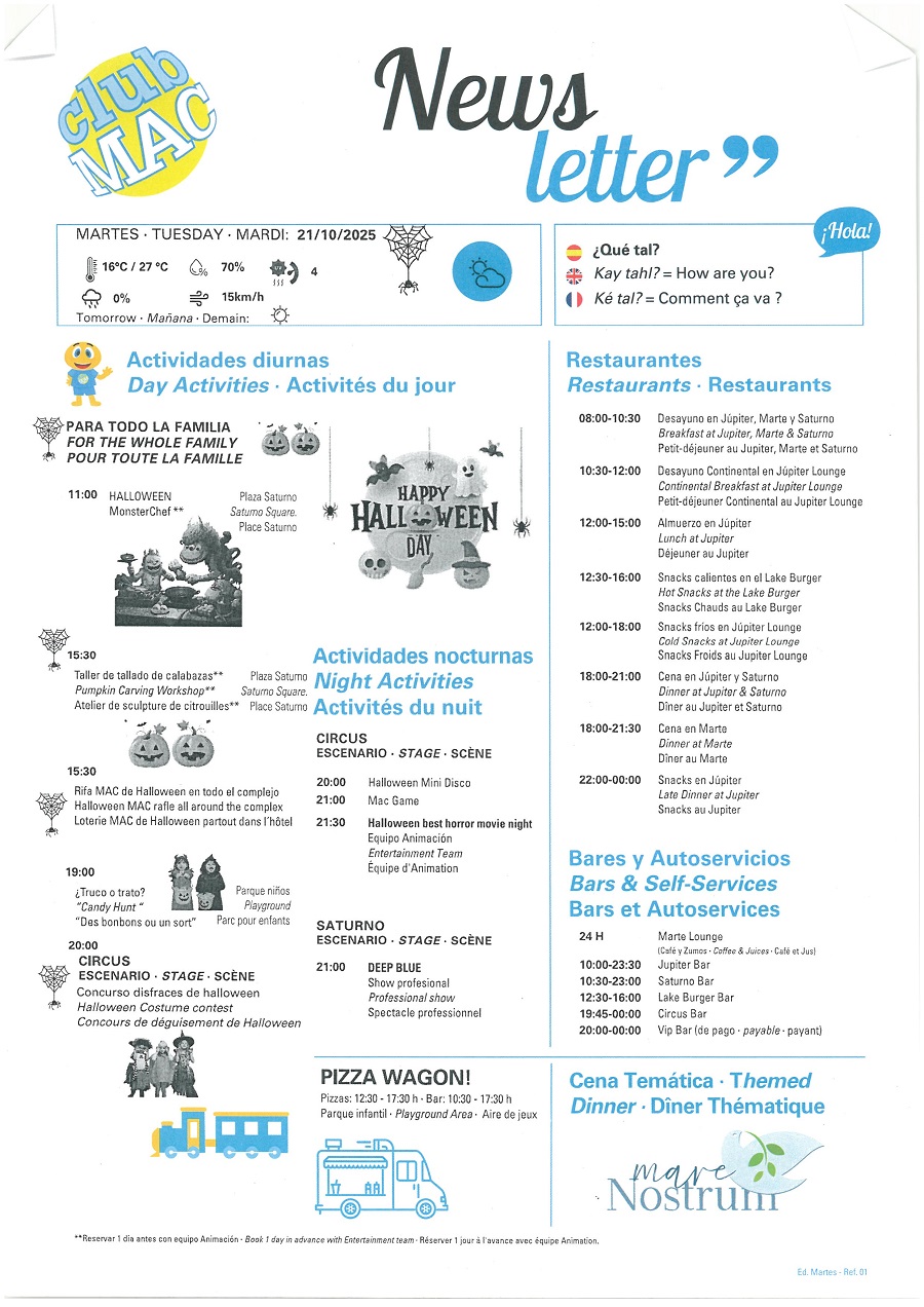 21/10/2025 - Daily Newsletter Clubmac