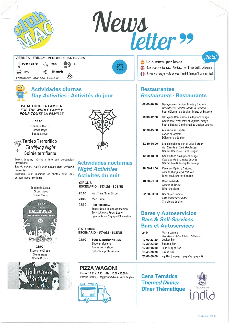 24/10/2025 - Daily Newsletter Clubmac
