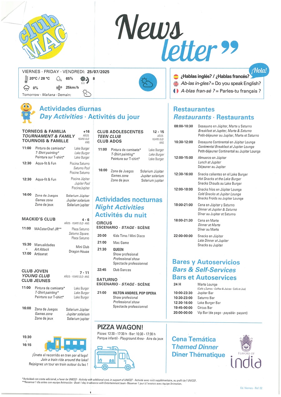 25/07/2025 - Daily Newsletter Clubmac