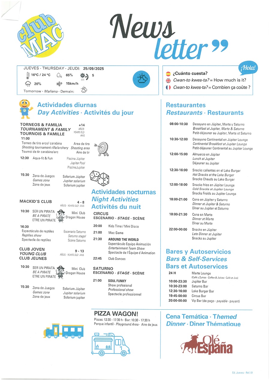 25/09/2025 - Daily Newsletter Clubmac