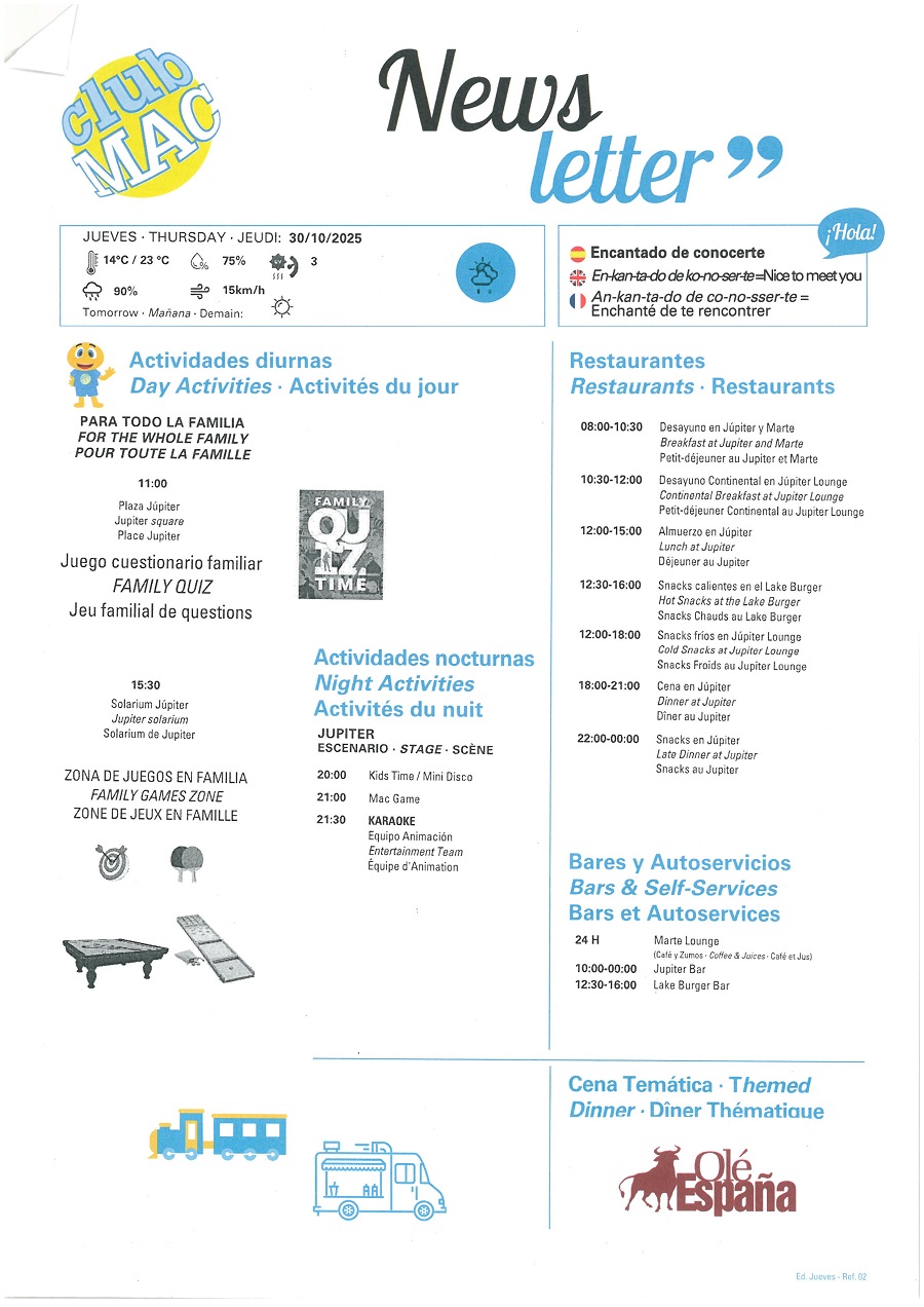 30/10/2025 - Daily Newsletter Clubmac