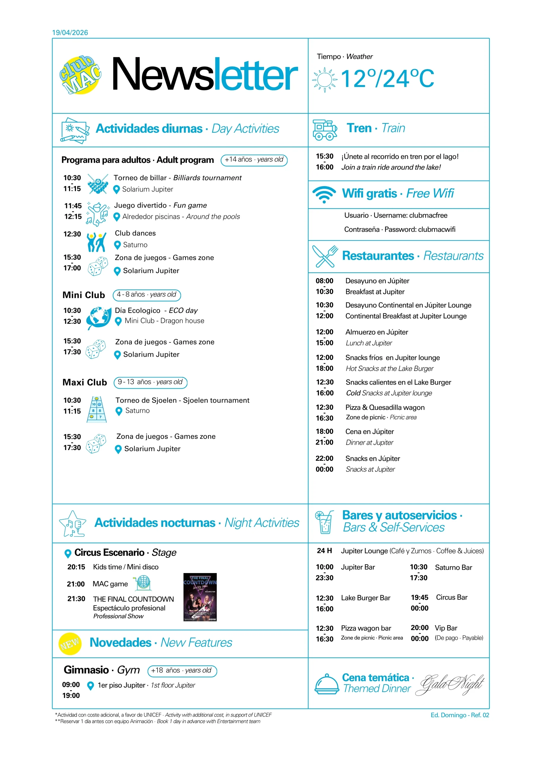 19/04/2026 - Daily Newsletter Clubmac