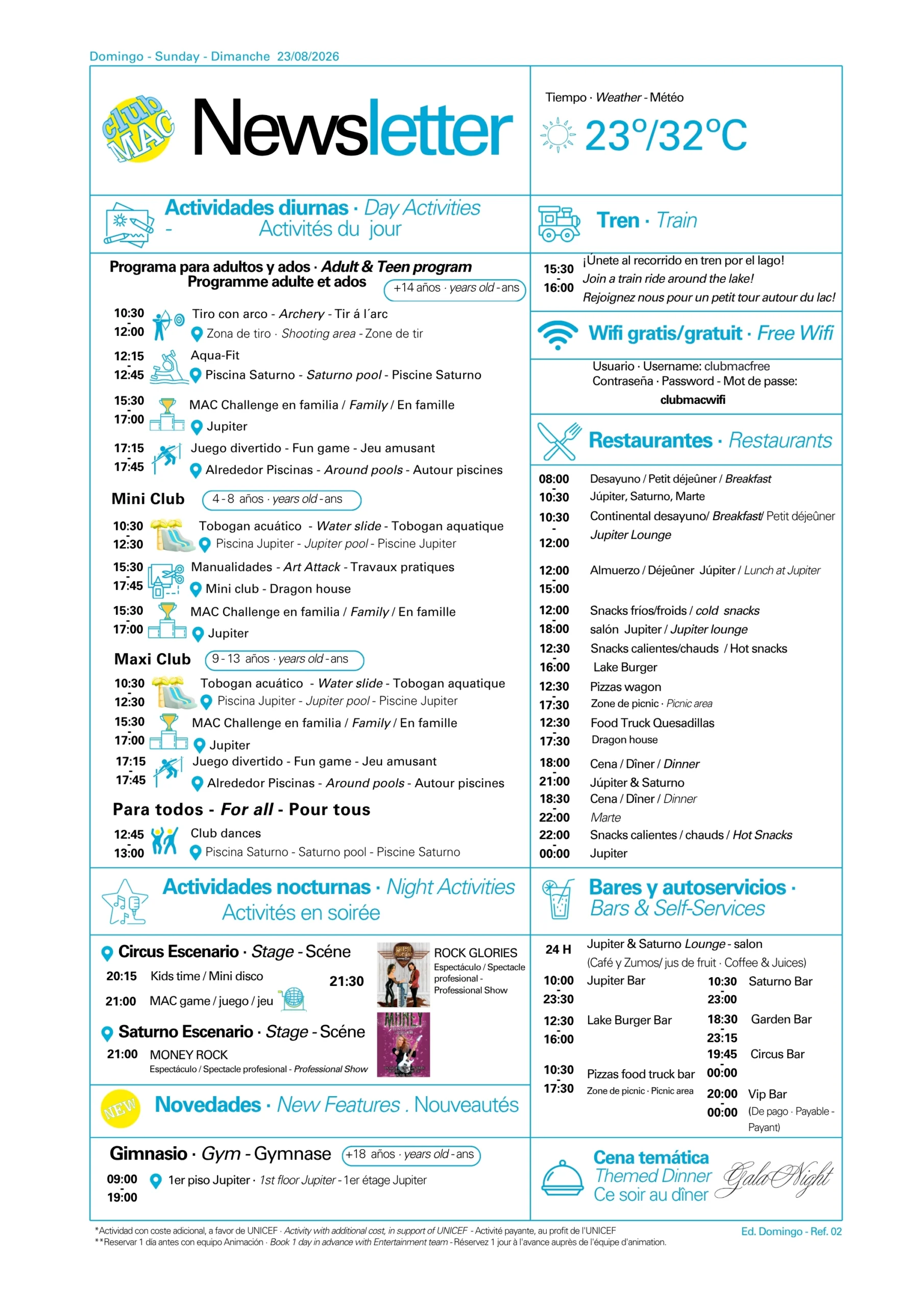 23/08/2026 - Daily Newsletter Clubmac