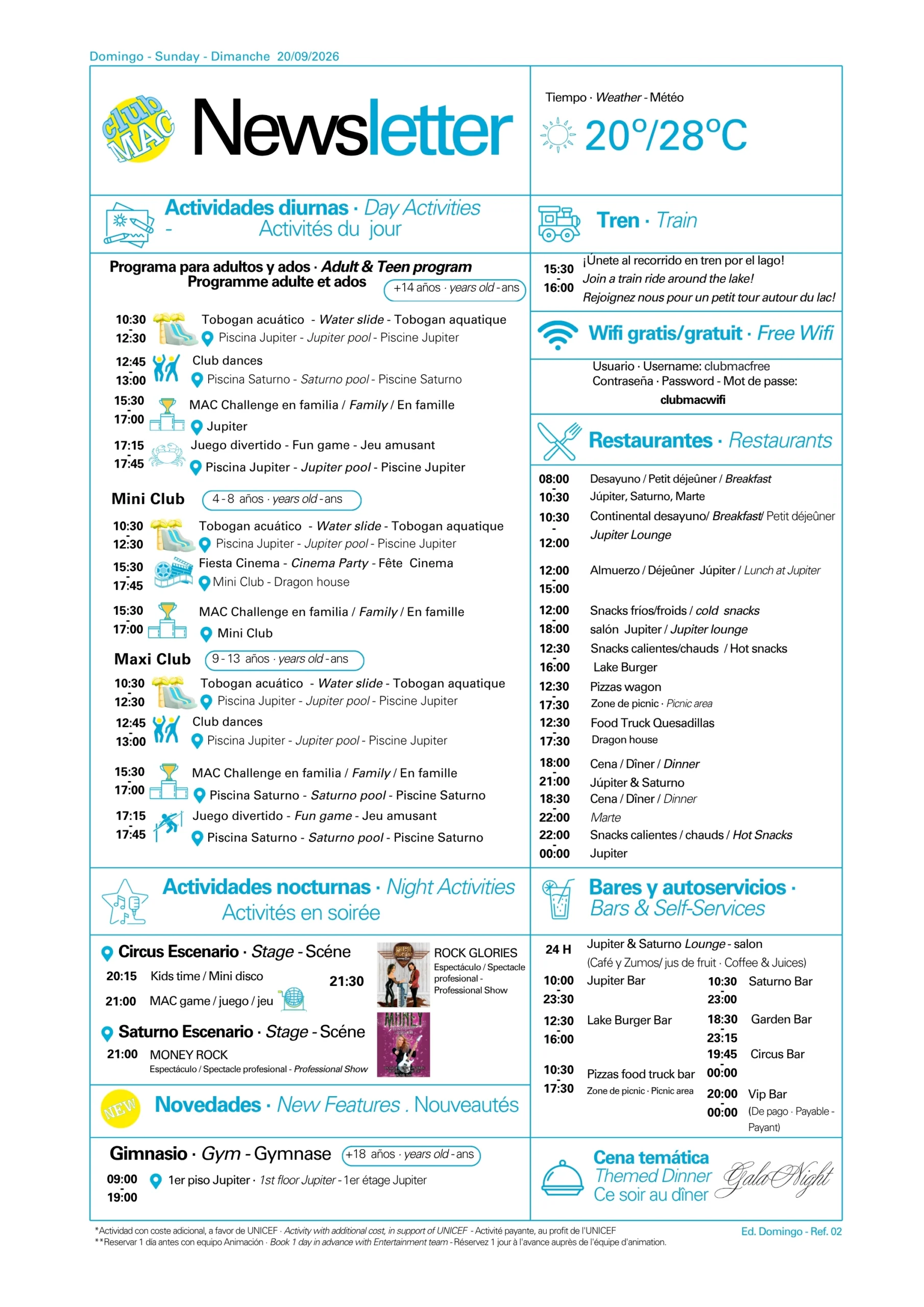 20/09/2026 - Daily Newsletter Clubmac