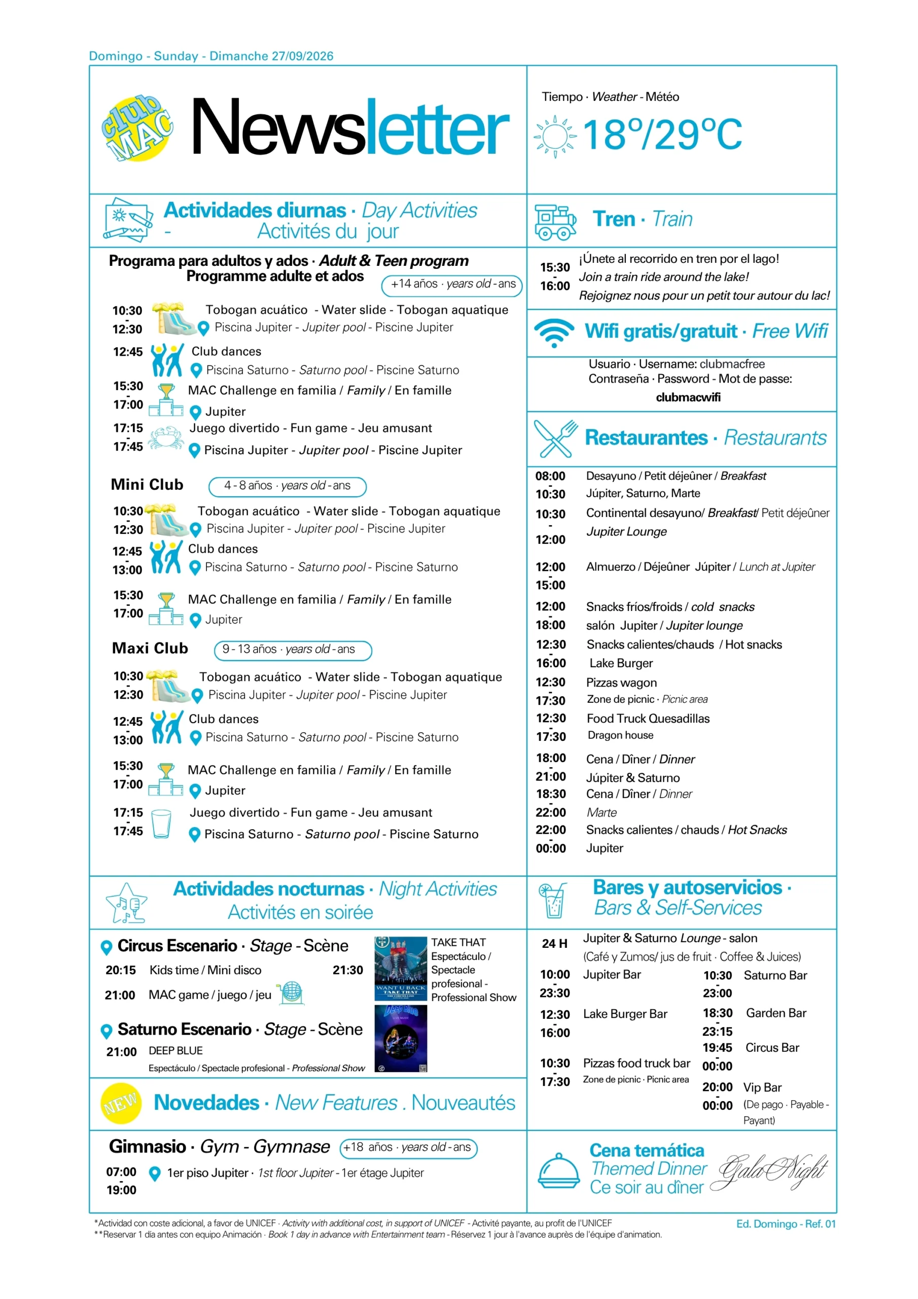 27/09/2026 - Daily Newsletter Clubmac