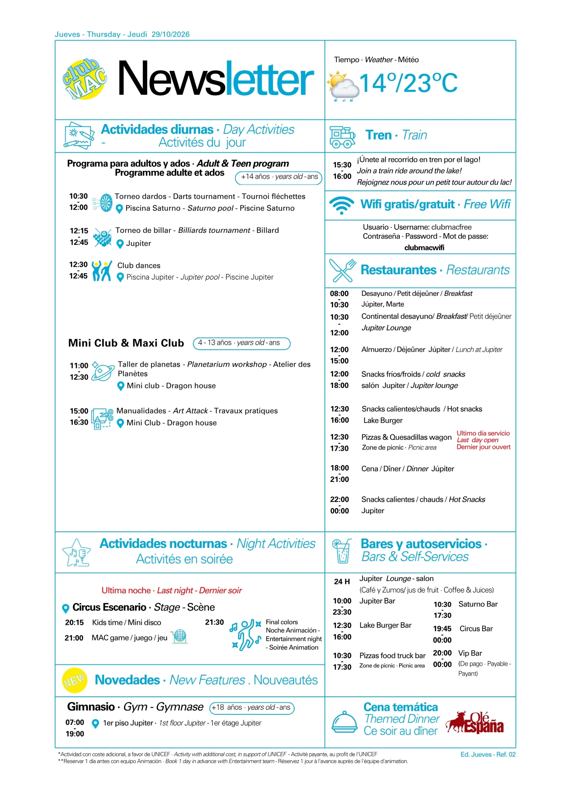 29/10/2026 - Daily Newsletter Clubmac