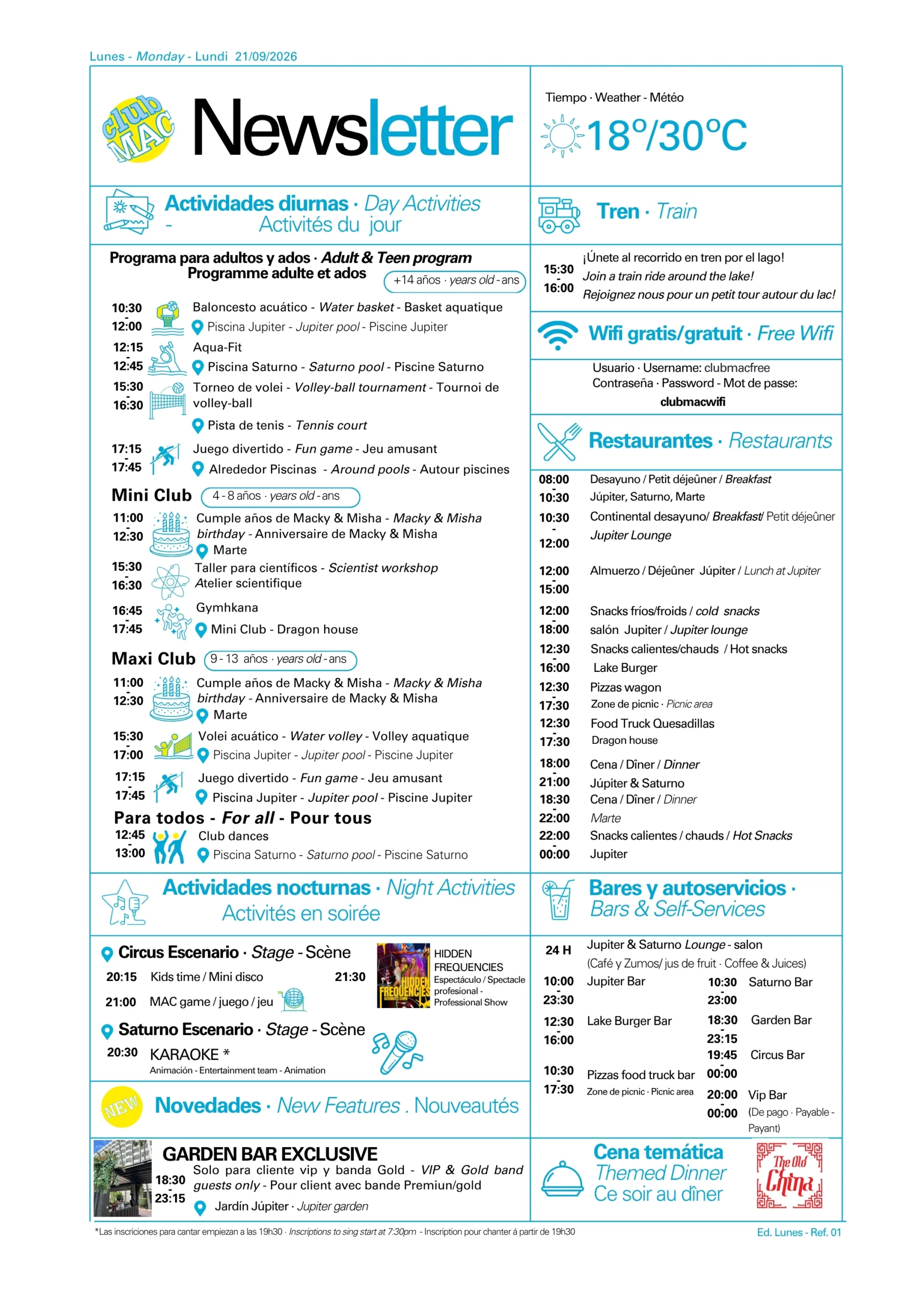 21/09/2026 - Daily Newsletter Clubmac