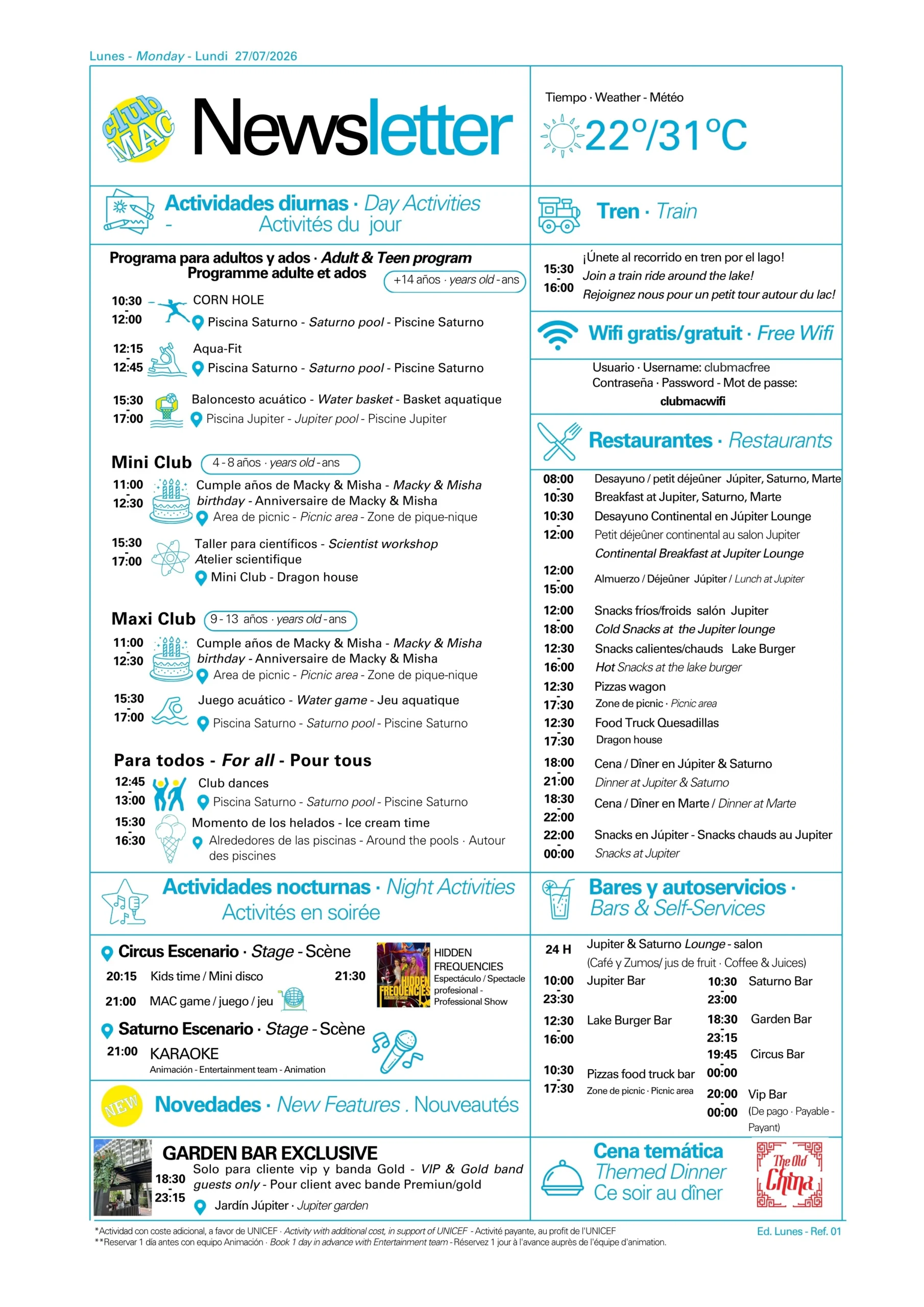 27/07/2026 - Daily Newsletter Clubmac