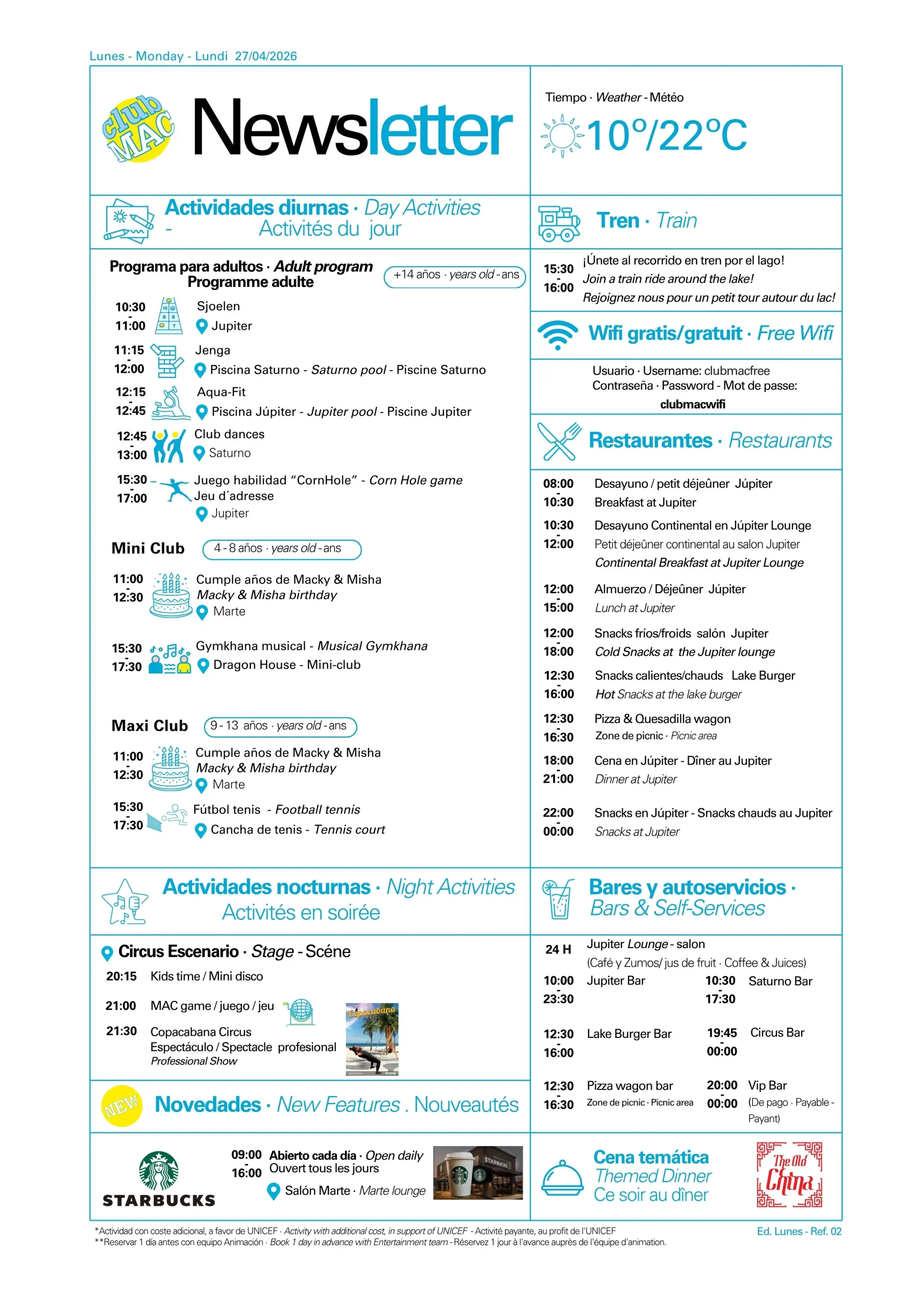 27/04/2026 - Daily Newsletter Clubmac