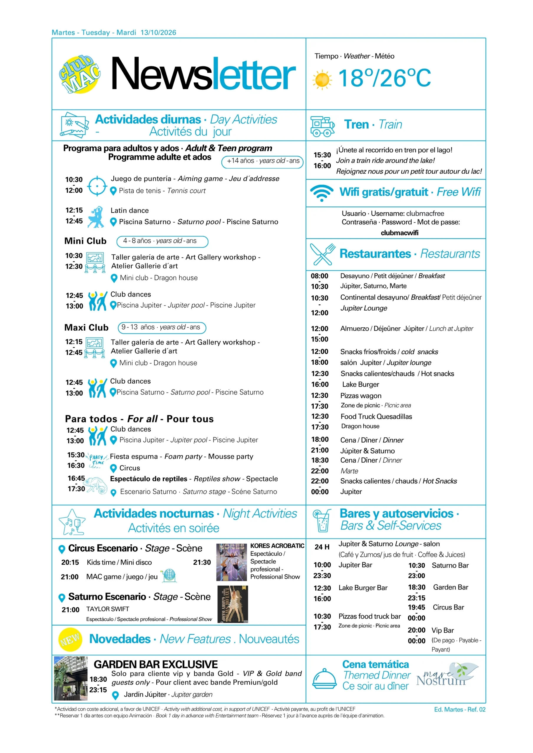 13/10/2026 - Daily Newsletter Clubmac