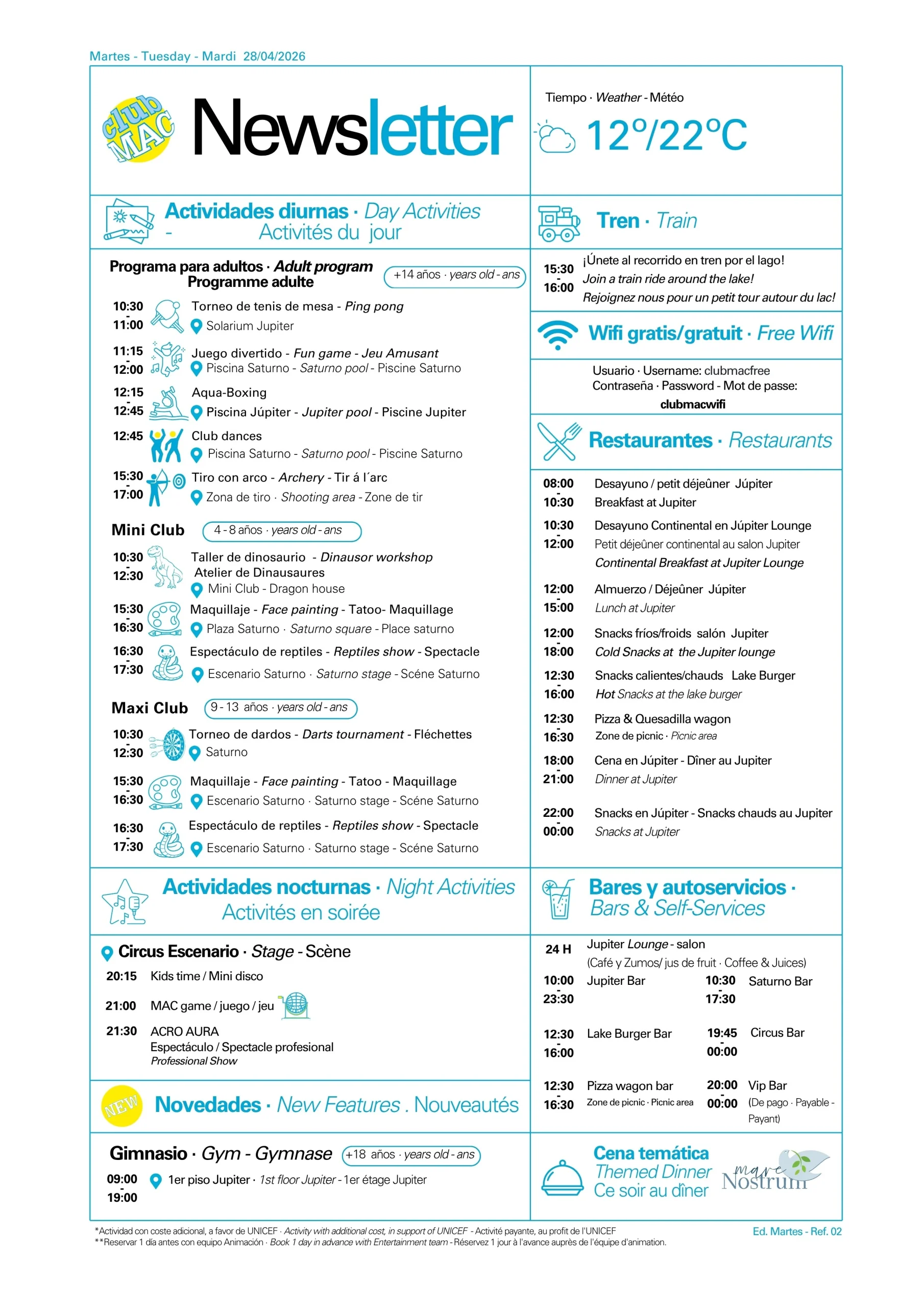 28/04/2026 - Daily Newsletter Clubmac