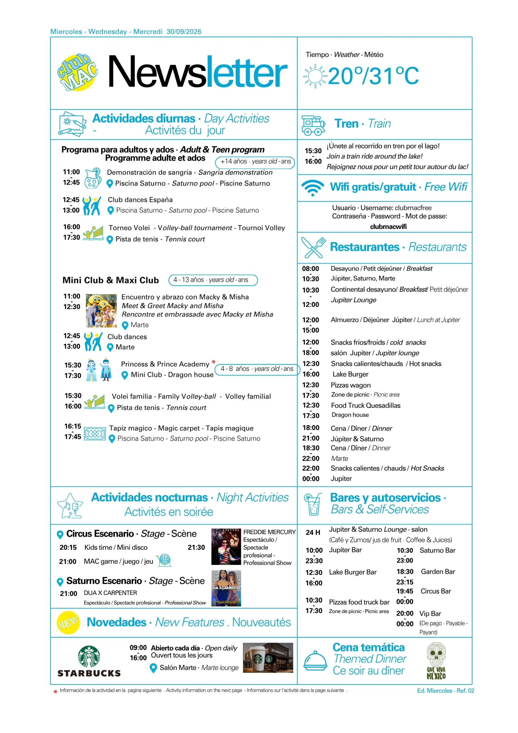 30/09/2026 - Daily Newsletter Clubmac