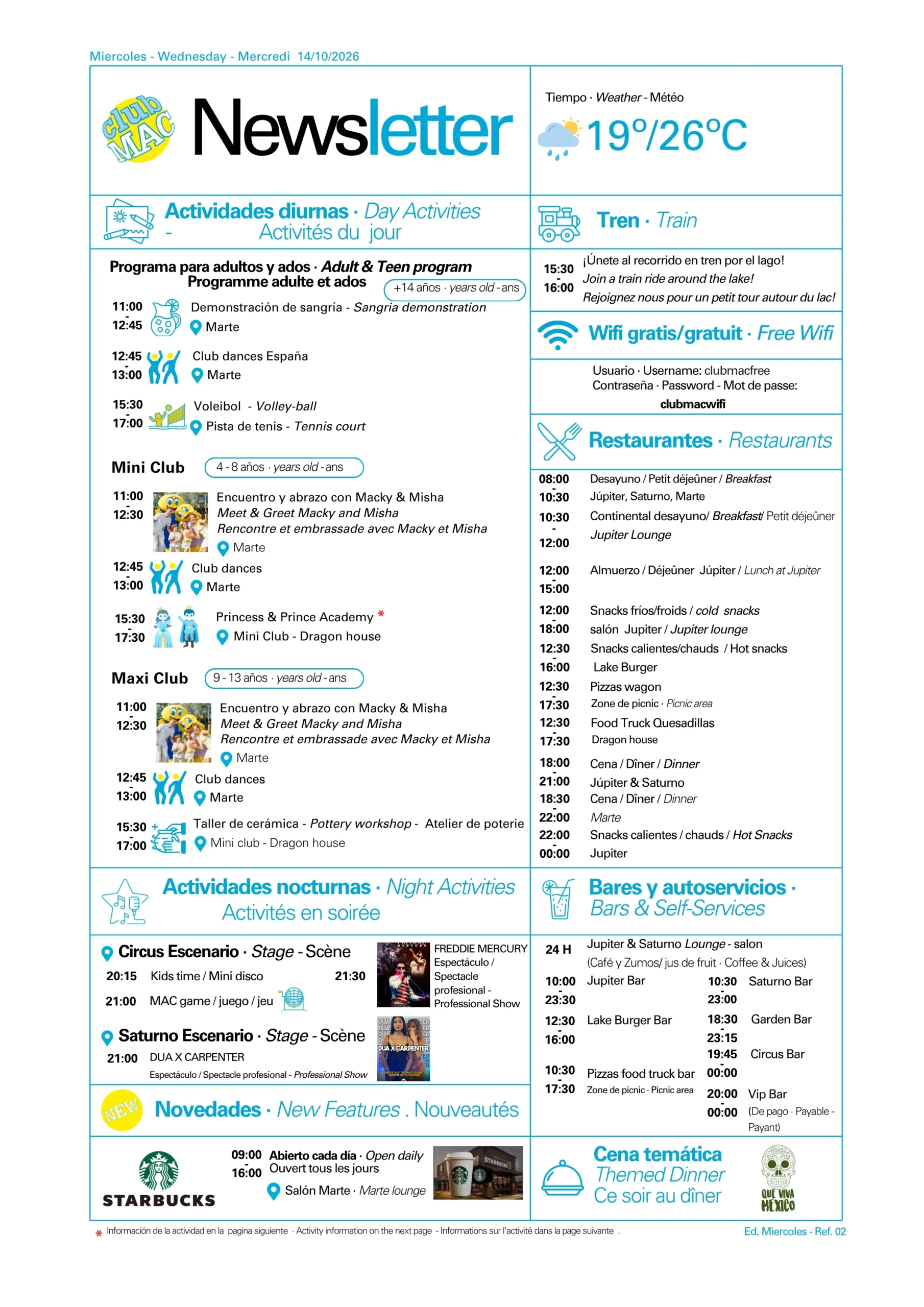 14/10/2026 - Daily Newsletter Clubmac