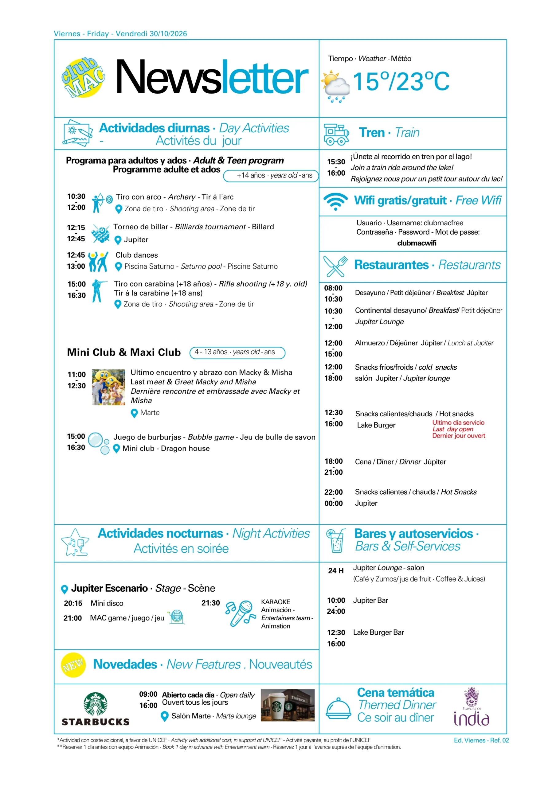 30/10/2026 - Daily Newsletter Clubmac
