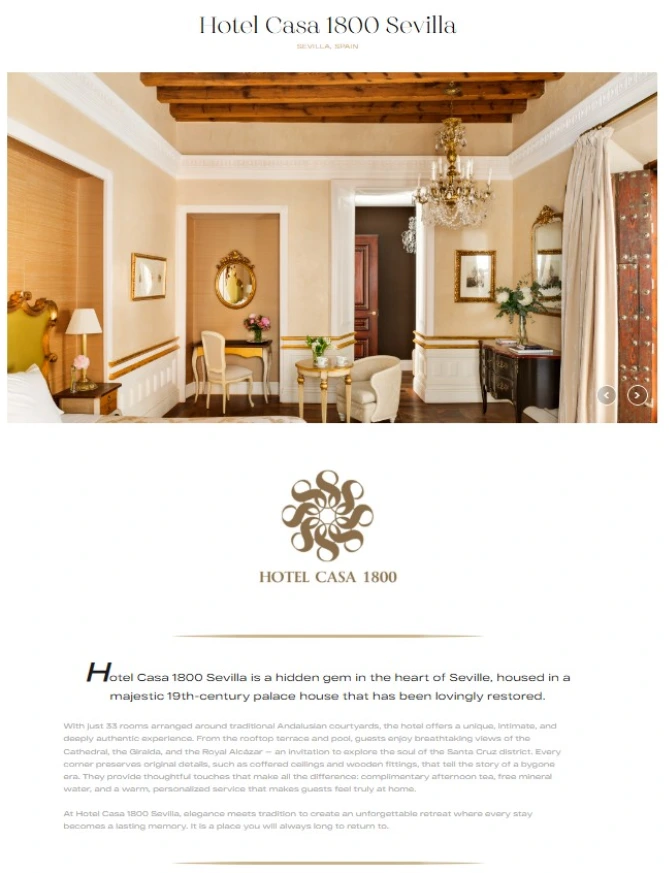 Press - Hotel Casa 1800 Sevilla