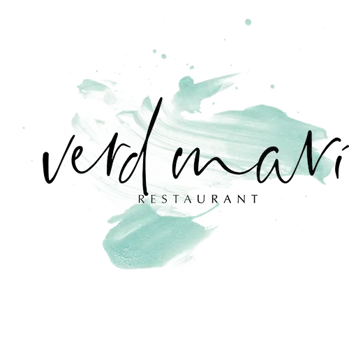 Stylized text logo with teal brush strokes.