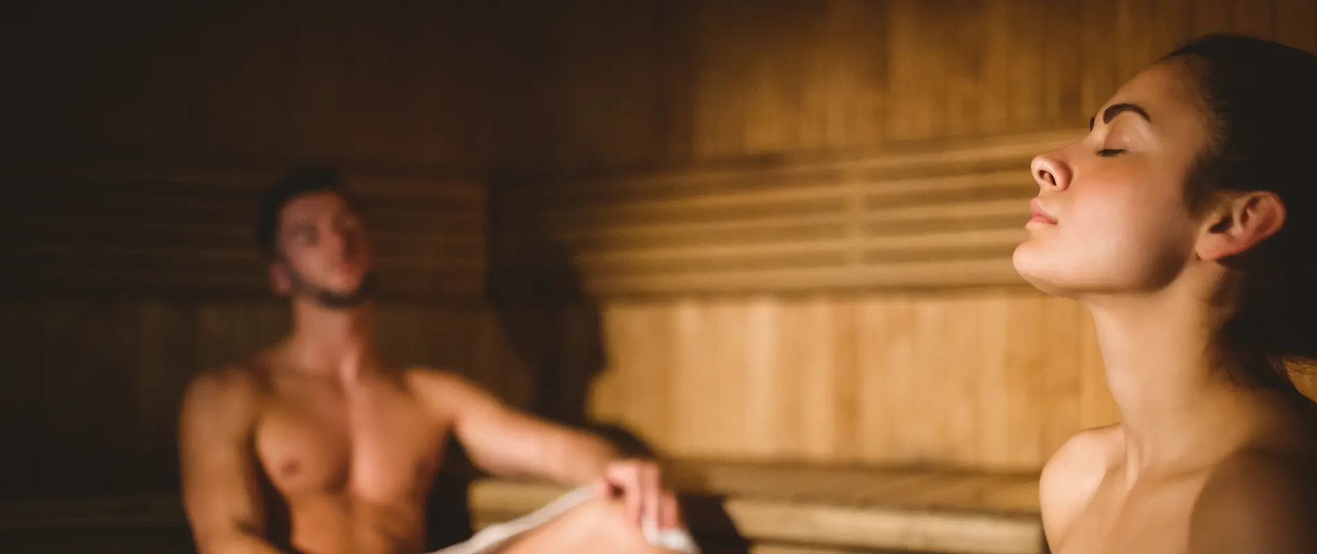 Couple in sauna