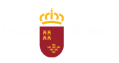 Escudo de la Región de Murcia con texto a los lados.