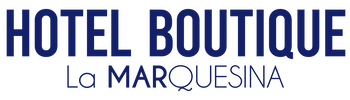 Texto en azul que dice "HOTEL BOUTIQUE LA MADDALENA".