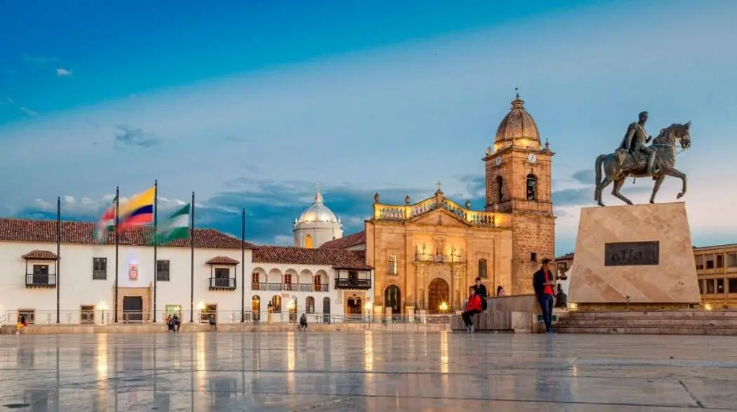 La plaza de Bolivar deTunja