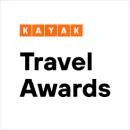 Kayak Travel Awards logo with orange and black text on a white background.