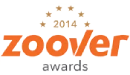 Zoover Awards 2014 logo with stars above.
