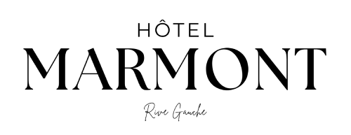 Le logo de l'hôtel, un mélange typographique de sans serif, serif et un slogan calligraphique
