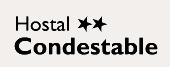 Texto que dice "Hostal Condestable" con dos estrellas.
