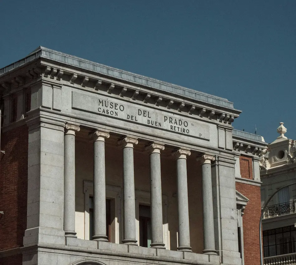 Fachada del Casón del Buen Retiro, parte del Museo del Prado, en Madrid.