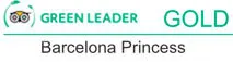Logotipo de Green Leader Gold con el texto "Barcelona Princess".
