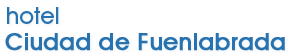 Texto en azul: "Hotel Ciudad de Fuenlabrada".