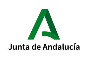 Logotipo de la Junta de Andaluc&iacute;a con una letra "A" verde estilizada.