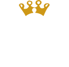 Logo de Rey Arturo Corona Hotels Grupo, con una corona dorada sobre las palabras en blanco. Fondo negro.