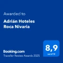 Adrián Hoteles Roca Nivaria awarded Booking.com score of 8.9.