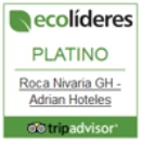 TripAdvisor ecolíderes platino logo for Roca Nivaria GH - Adrian Hoteles.